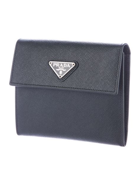 prada saffiano trifold wallet|prada saffiano wallet men's.